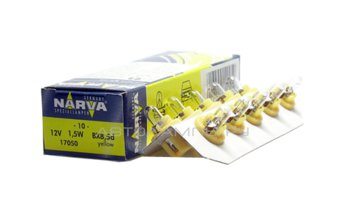 BAX 12V-1,5W (BX8,5d) yellow 17050